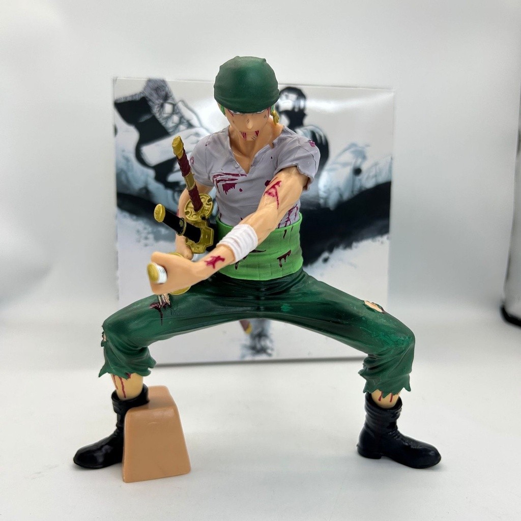 โมเดล โซโล วันพีช One Piece Roronoa Zoro โมเดลโซโล (The Lion Song Ver.) 19cm Figure Model โมเดลวันพีชแท้ วันพีซ