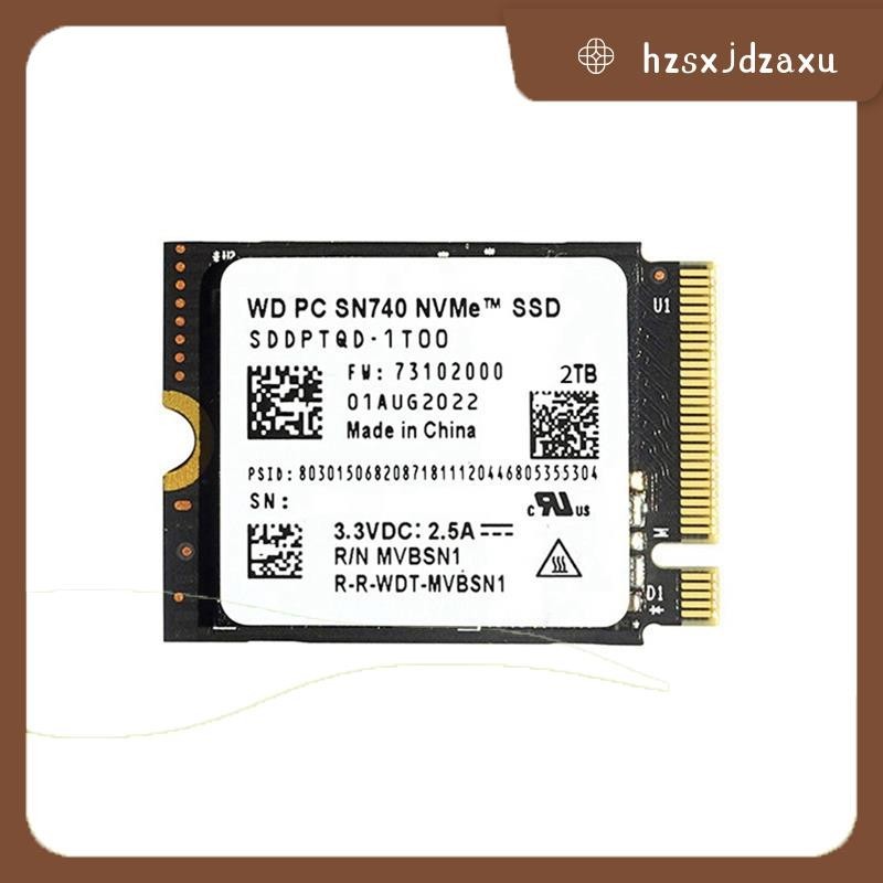 【hzsxjdzaxu】 Ssd ดิจิทัลตะวันตก 2TB WD SN740 M.2 SSD 2230 NVMe PCIe Gen 4x4 ติดตั้งง่าย สําหรับแล็ปท็อป Surface ProX Surface 3