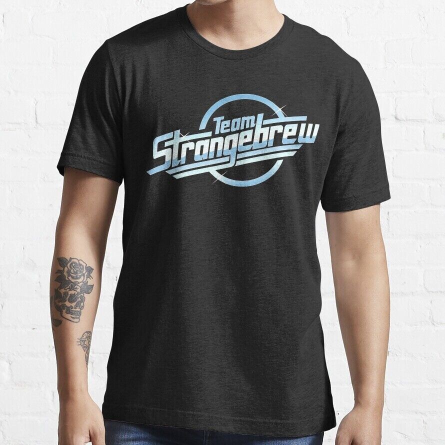 เสื้อยืดผ้าฝ้าย Unisex Team Strange Brew Elsinore Beer Bob Doug Mckenzie