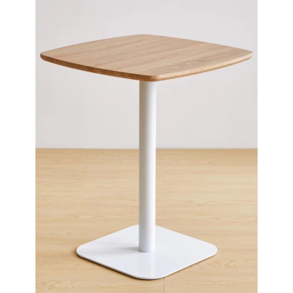 AJuShop โต๊ะกาแฟทรงเหลี่ยม รุ่น LEYLEY ขนาด 60x60x75 ซม. สีขาว  **ถูกมาก