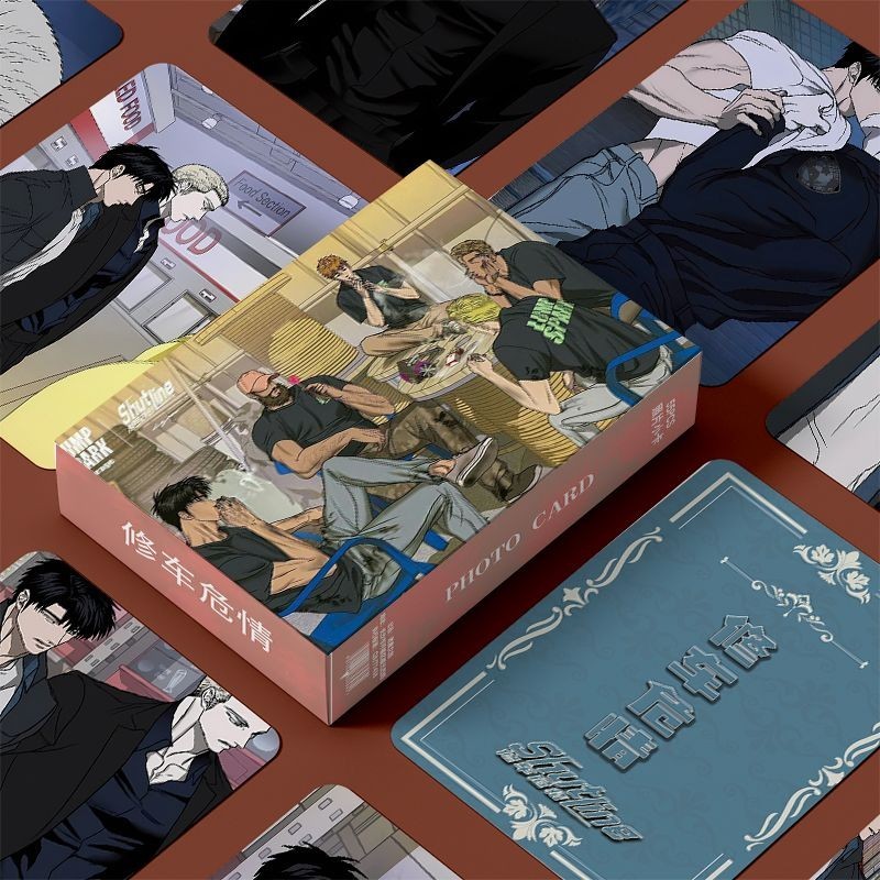 Shutline ที่คั่นหนังสือ ลายการ์ตูนอนิเมะ Jake Shin LOMO Cards Korean BL Manhwa Pagination Mark 3 นิ้