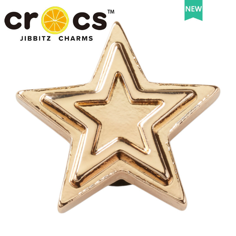 JIBBITZ cross charms ตัวติดรองเท้า โบว์โลหะสนุก ตัวติดรองเท้า cross