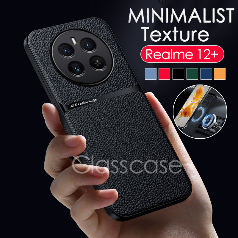 ปลอกหนังสําหรับrealme 12 13 pro plus 12X 12 + 12proplus 12pro + 13 + 13pro + Realme12 + เคสโทรศัพท์ผู้ถือปลอกซิลิโคนกันกระแทกกรณีที่เรียบง่ายกันชนปกหลัง