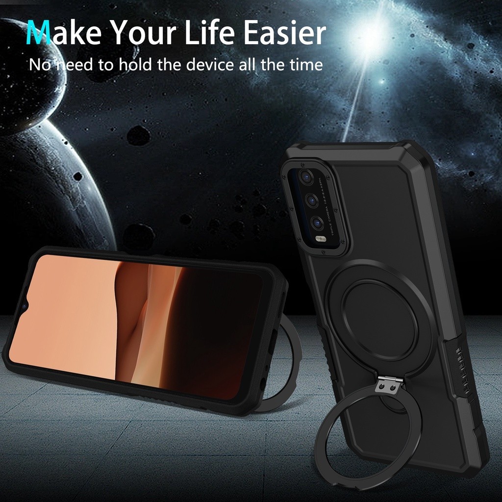 สําหรับVivo Y20 2021 Y20S Y20i Y12S Y12A Y20S Gกันกระแทกวงเล็บแม่เหล็ก2025 สไตล์ใหม่เคสแข็งเลนส์สีดําป้องกันโทรศัพท์สีฟ้าRFVTGBB ราคา ถูกที่สุด ดีลบีเคเค แกลเลอรีภาพที่ 5