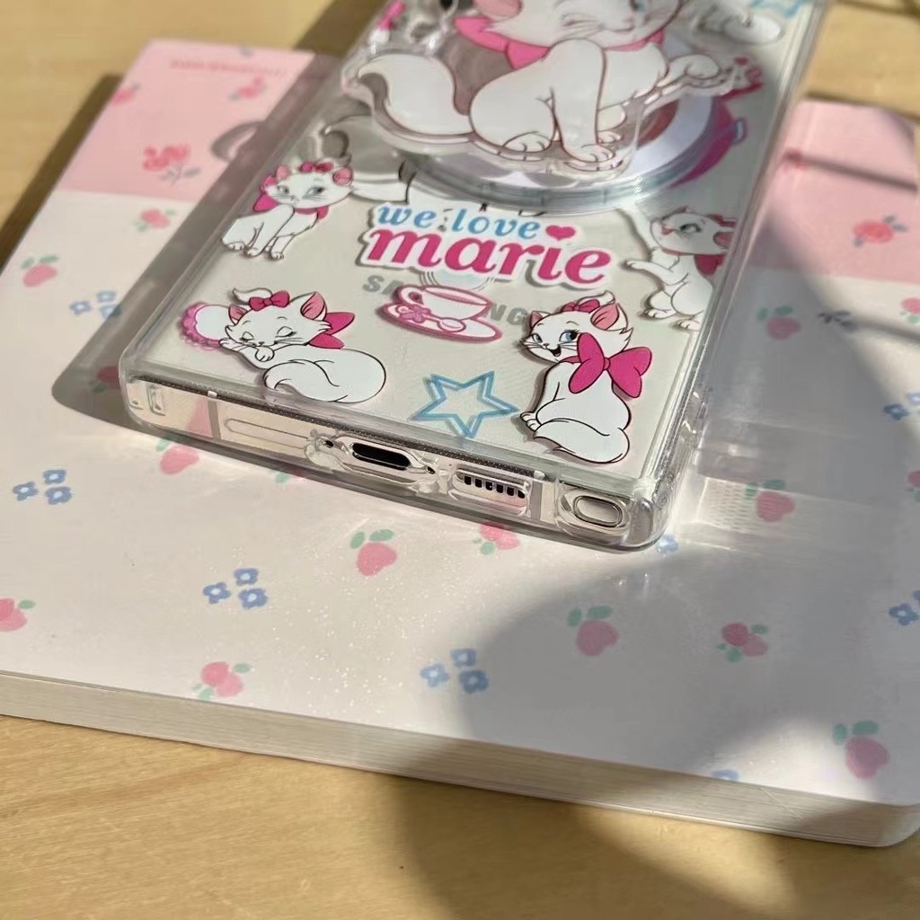 เคสโทรศัพท์มือถือ ปิดด้านหลัง ลาย Pink Mary พร้อมขาตั้ง สําหรับ Samsung s22 s22plus ultra S23 S23Plus s23fe s24 s24plus s24ultra - รูปที่ 5