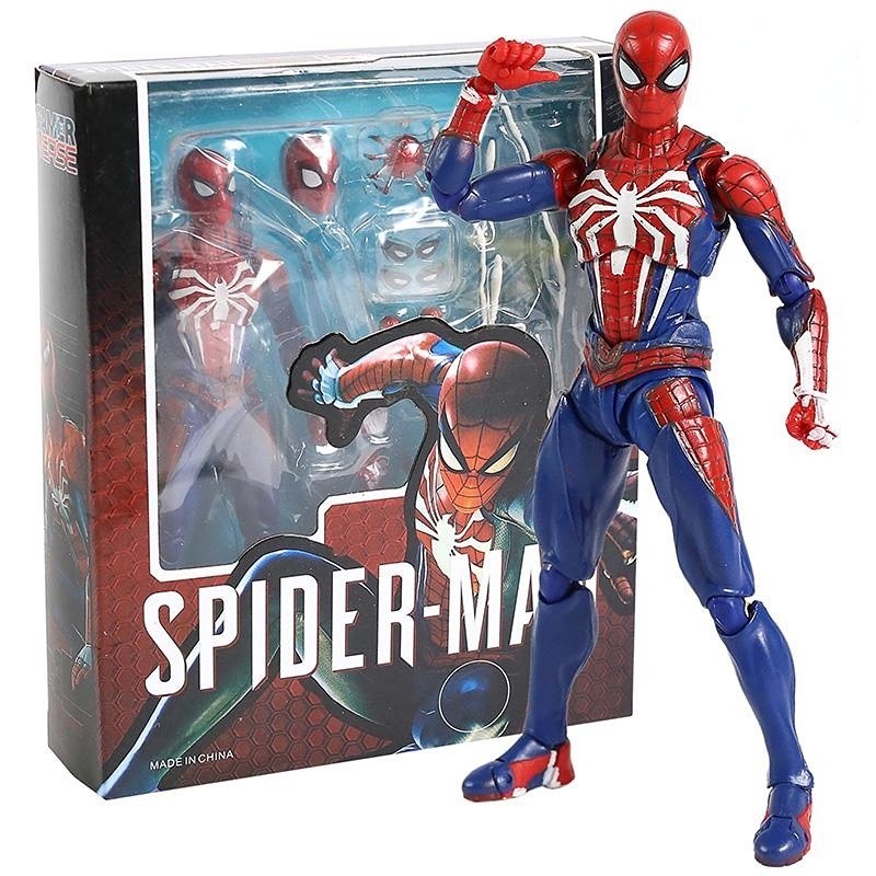 SV Action Spiderman articulated Action FIGURE ตุ๊กตา Spider Man Ps4 SHF รูป Marvel Legends