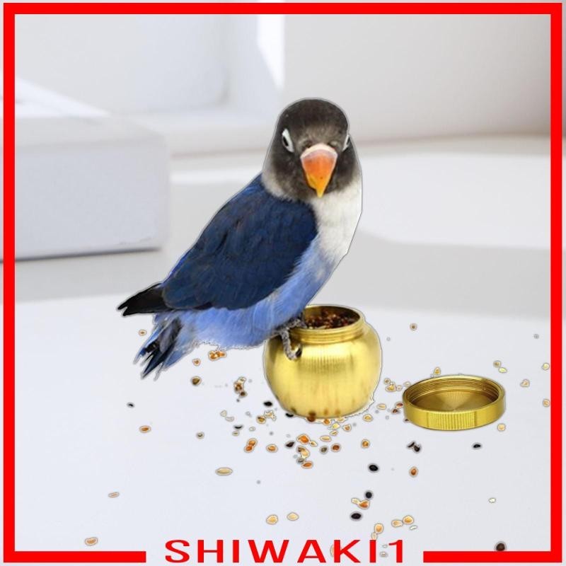 [Shiwaki1] กล่องอาหารนก ทองแดง สําหรับนกแก้ว