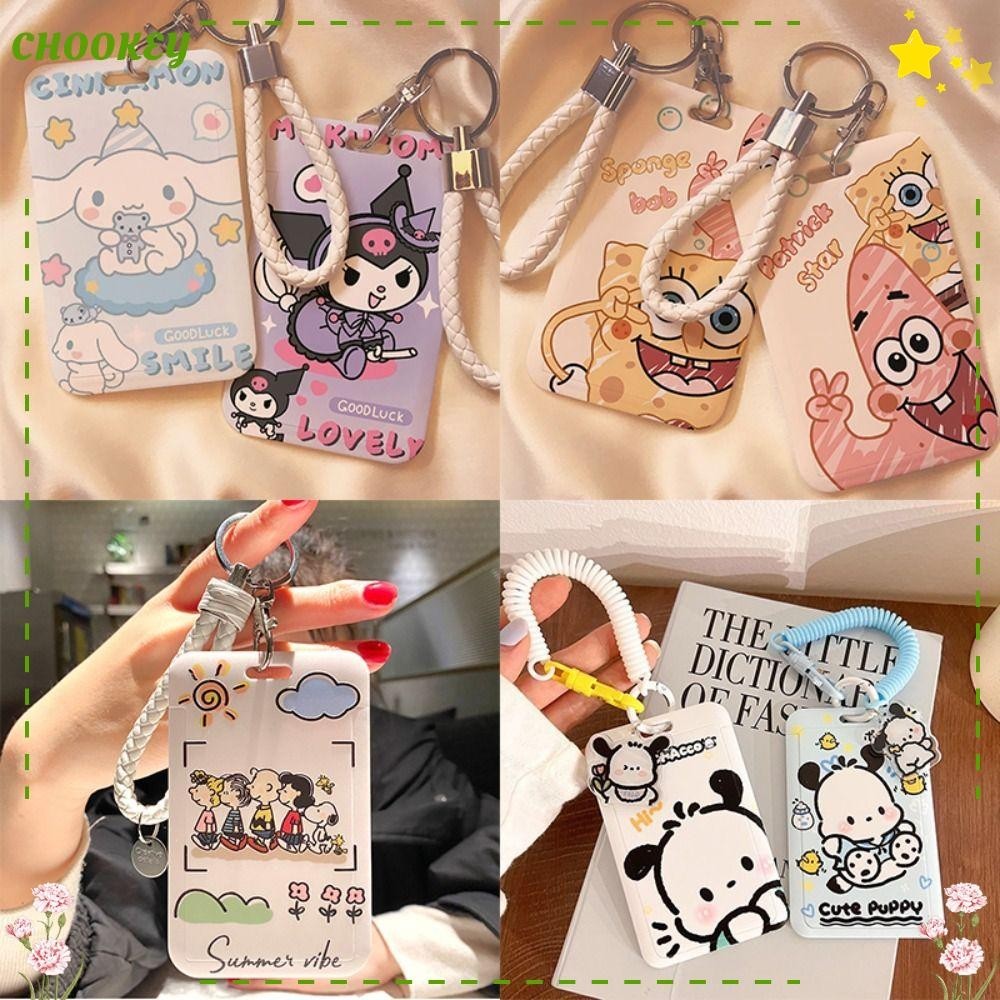 Chookey กระเป๋าใส่บัตรพลาสติก อเนกประสงค์ ลายการ์ตูนคุโรมิ สําหรับนักเรียน