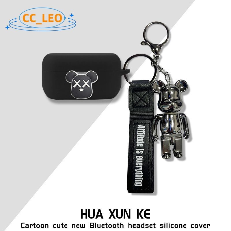 สําหรับ Technics EAH-AZ100 กรณีการ์ตูนหมีไดโนเสาร์พวงกุญแจน่ารักซิลิโคน Soft Shell Technics EAH-AZ10