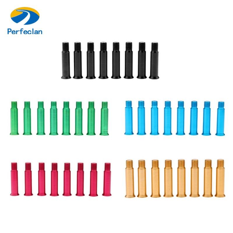 Perfeclan 8 ชิ้นอลูมิเนียมอัลลอยด์ INLINE SKATE ล้อโรลเลอร์สเก็ตสลักเกลียว