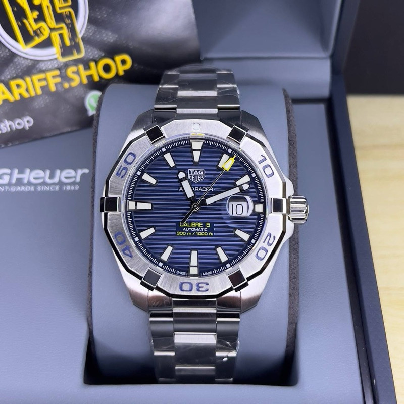 Tag Heuer Aquaracer Automatic Calibre 5 หน้าปัดสีน้ําเงิน 43MM WAY2012.บา0927