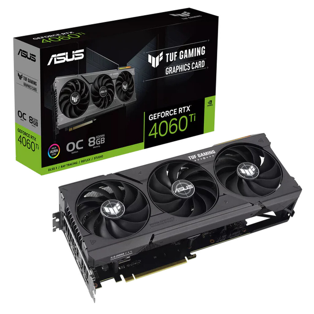 ASUS TUF GAMING GeForce RTX 4060 Ti OC 8GB GDDR6 (TUF-RTX4060TI-O8G-GAMING)