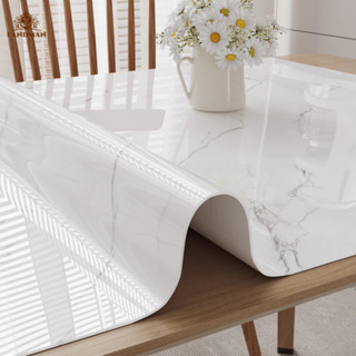 ผ้าปูโต๊ะ PVC กันน้ำ กันน้ำมัน ผ้าปูโต๊ะสำหรับห้องนั่งเล่น ผ…