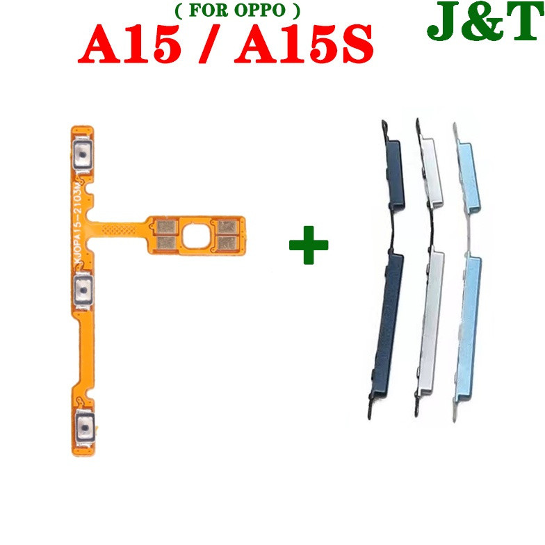 ปุ่มปรับระดับเสียงไฟ Flex สําหรับ oppo A15 A15S ON OFF switch Out สาย Flex ปุ่มด้านข้าง