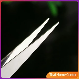คีบหนีบสแตนเลส คีมหนีบอเนกประสงค์ มี 2 แบบ ปากคีบงอ ปากคีบแหลม Stainless steel tweezers