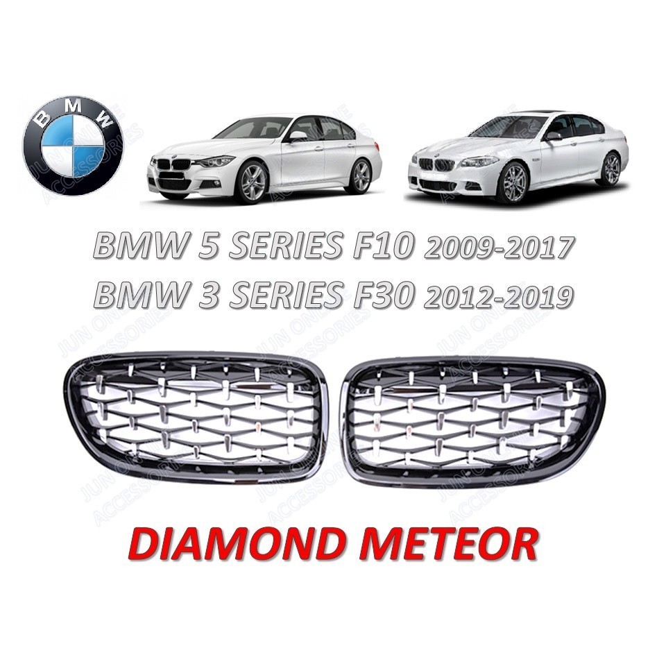 Bmw F10 F30 กระจังหน้าเพชรดาวตกกระจังหน้าไตกันชน M Grill สําหรับ BMW 3 5 seriesrefit