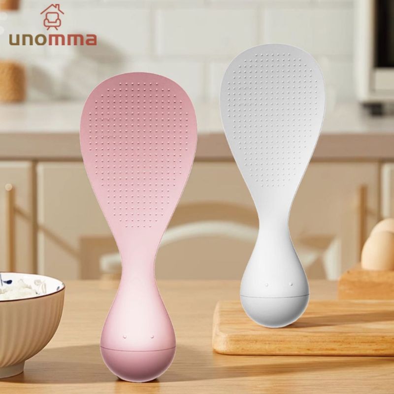 🎈ช้อนข้าว ไม่เท ตั้งได้ ไม่ติดข้าว พร้อมอนุภาค unomma