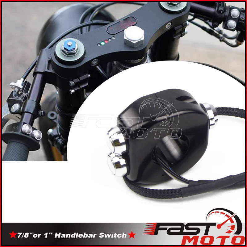 Mf 1" & 7/8" Handlebar Switch Push-Button Controls Switches for BMW Yamaha Kawasaki Honda XS650 CB75