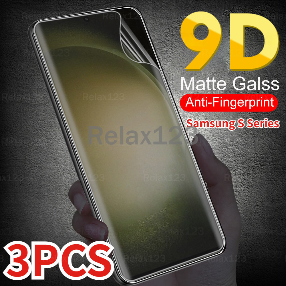 SAMSUNG 3pcs 999Dโค้งMatte Hydrogelฟิล์มสําหรับSamsung Galaxy S25 Ultra S25 Plus S25 5G SamsungS24Ul
