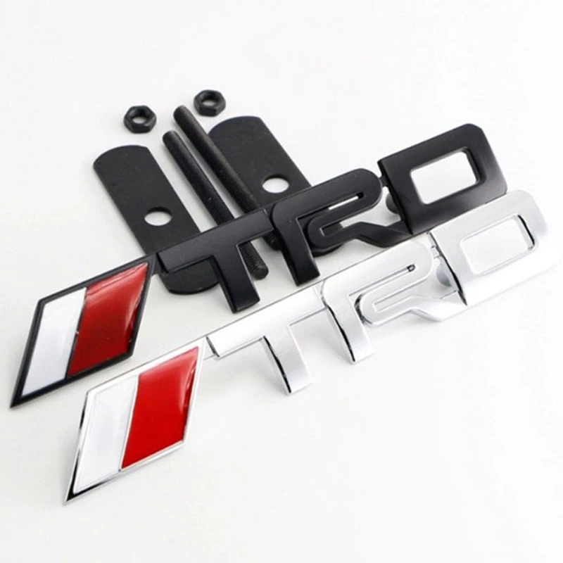 สติกเกอร์ตราสัญลักษณ์ TRD ติดด้านข้างบังโคลนหน้า และหลัง สําหรับ Toyota Auto Decal 1 ชิ้น