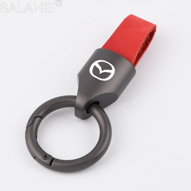 三维 โลหะรถจัดแต่งทรงผมพวงกุญแจจี้ Key แหวนอุปกรณ์เสริมสําหรับ Mazda CX5 6 3 CX7 323 Axela Atenza Demio CX30 MX