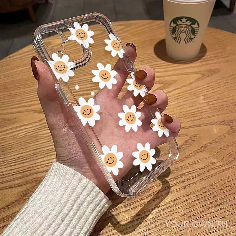 เคสโทรศัพท์มือถือนิ่ม ลายดอกไม้ อวกาศ สีเหลืองอวกาศ สีขาว สําหรับ Apple Iphone 15 14 12 1311 12 11promax xsmax xs xr U6WJ