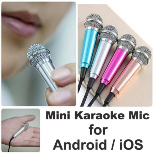 DREAMLAND MINI MICROPHONE สําหรับ ANDROIDIOS สําหรับ SMULE KARAOKE