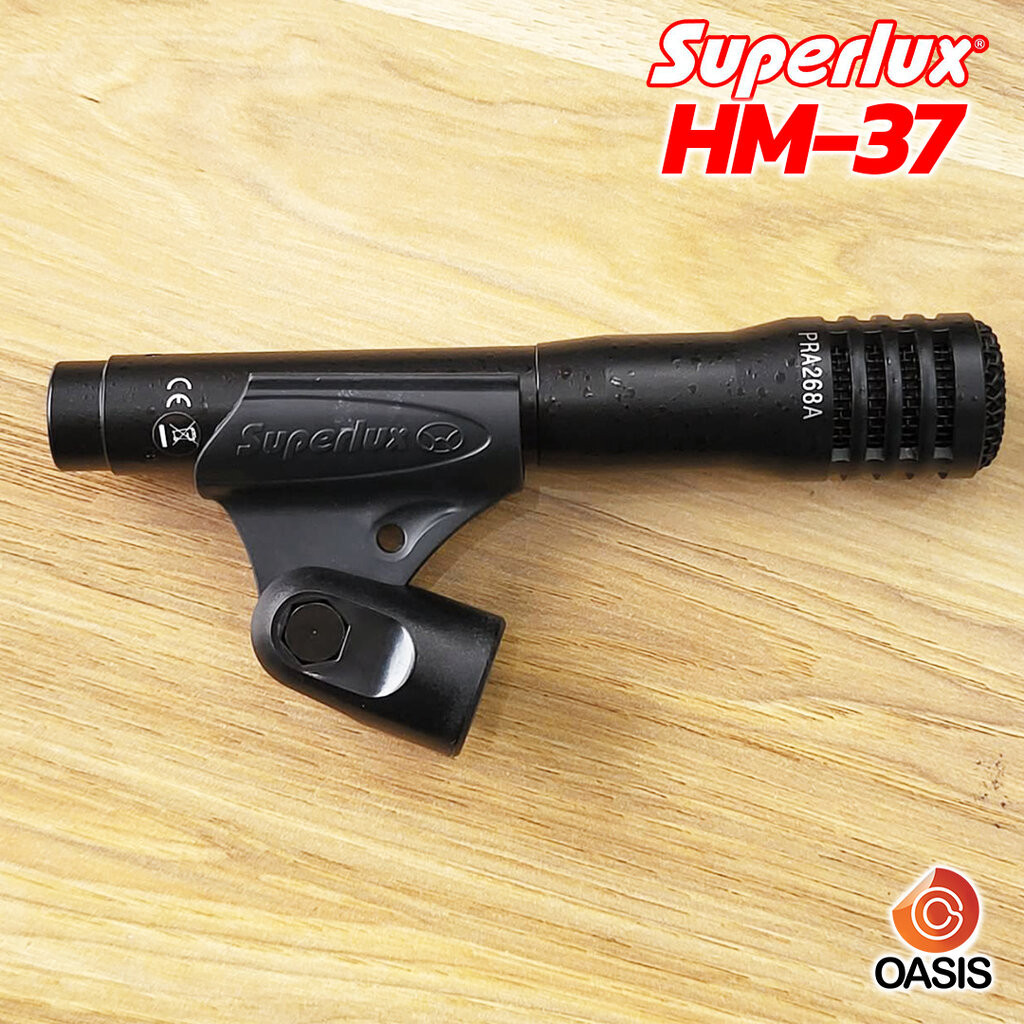 (1อัน) คอไมค์สอด SUPERLUX HM-37 HM37 คอสวมไมค์ แบบสอด ไมค์จ่อเครื่องดนตรี Microphone Clip ใช้กับไมค์คอนเดนเซอร์