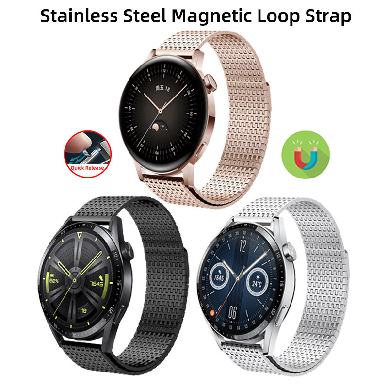 สายนาฬิกาข้อมือสเตนเลส 22 มม. 20 มม. ปลดเร็ว สําหรับ Garmin Venu 3 2 Plus SQ SQ2 Approach S40 Vivomove HR 3 Luxe Style Sport Trend