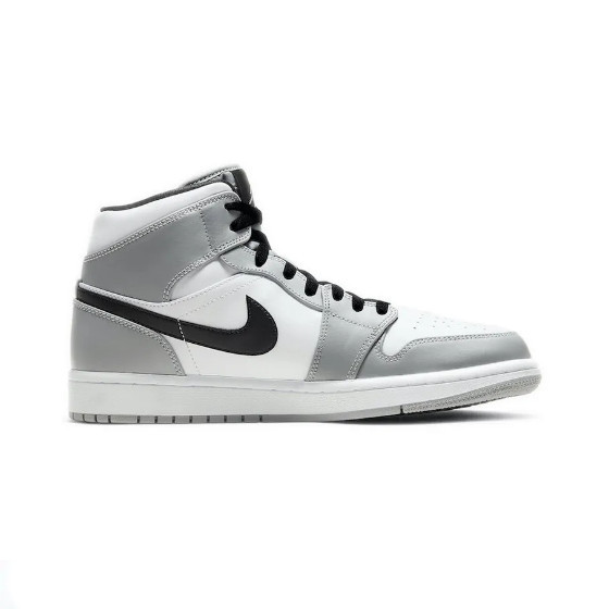 ของแท้ 100% Nike Air Jordan 1 Mid 'Light Smoke Grey ไนกี้ รองเท้าบาส กีฬา