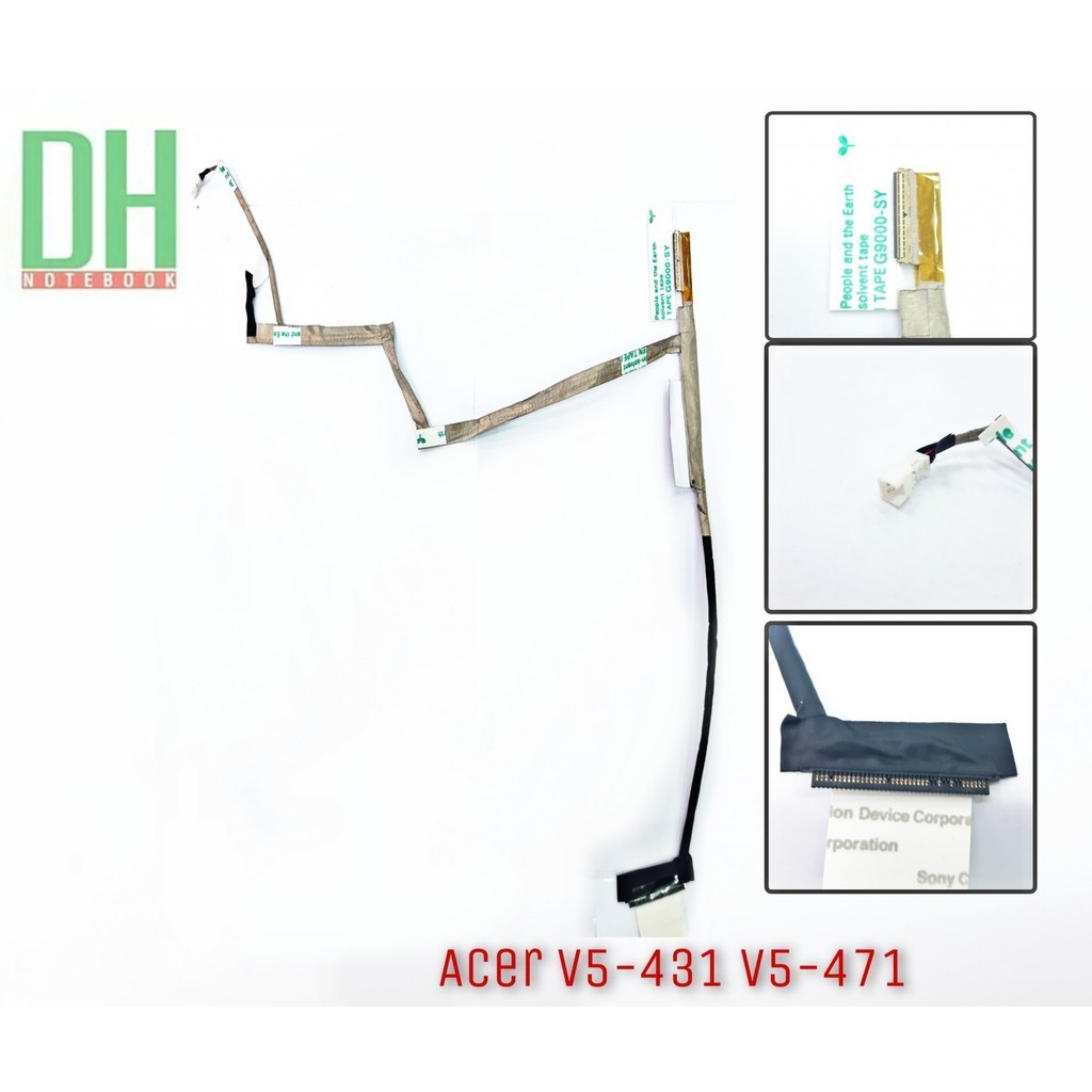 อะไหล่โน้ตบุ๊ค Acer Aspire V5-431 | สายแพรจอ | หน้าจอ | 40 pin | รองรับรุ่น V5-471, V5-531, V5-571, V5-572