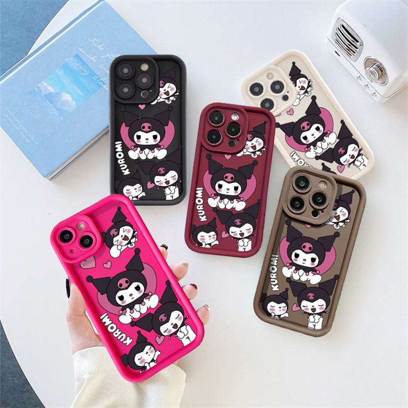 เคสซิลิโคน ลายการ์ตูนพีช หัวใจ คุโรมิน่ารัก สําหรับ VIVO 1816 1817 1820 1811 1807 1938 1935 1915 1814 1907