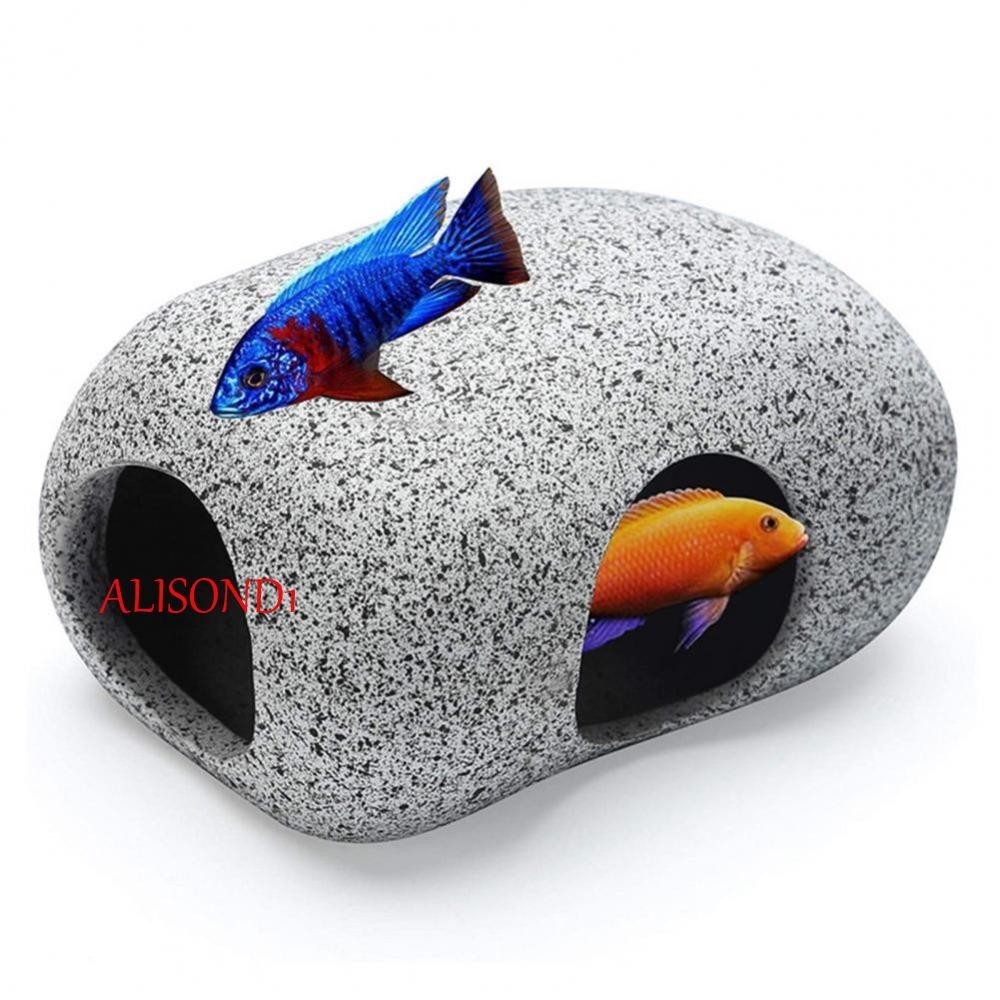 Alisond1 กุ้งประดิษฐ์ ซ่อนได้ สําหรับตกแต่งตู้ปลา พิพิธภัณฑ์สัตว์น้ํา บ้านหิน