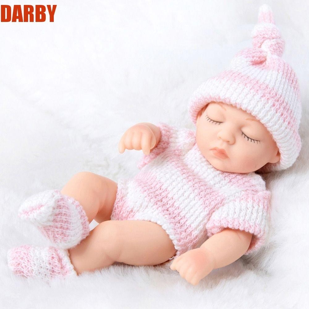 Darby ตุ๊กตาเด็กทารกเสมือนจริง ซิลิโคนนิ่ม ขนาดเล็ก ของขวัญวันเกิด สําหรับเด็กผู้หญิง