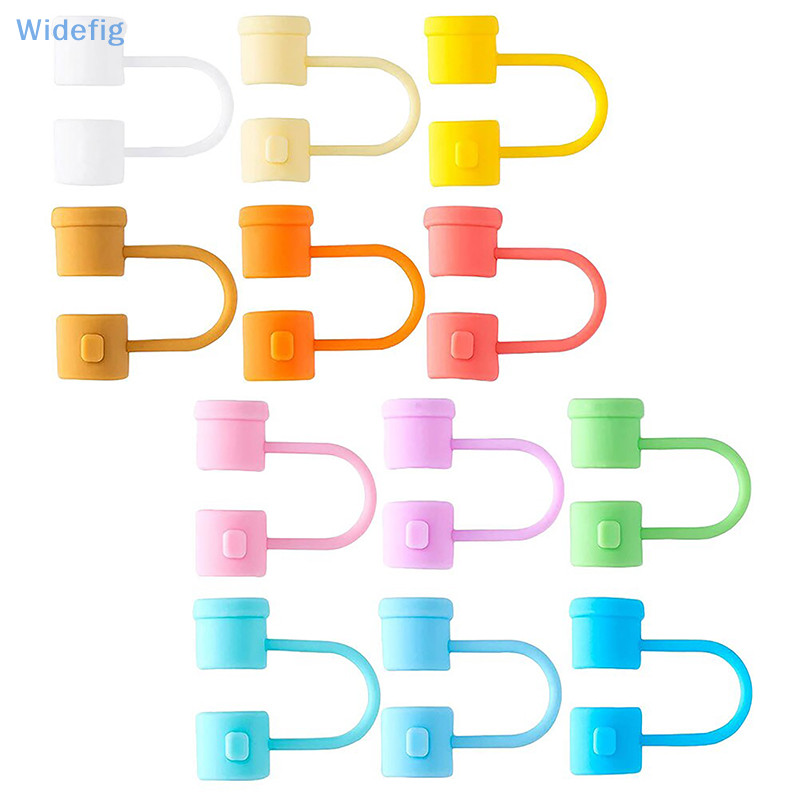 Widefig จุกปิดหลอดดูดน้ํา ซิลิโคน ขนาดเล็ก 8 มม. กันฝุ่น ใช้ซ้ําได้ 4 ชิ้น