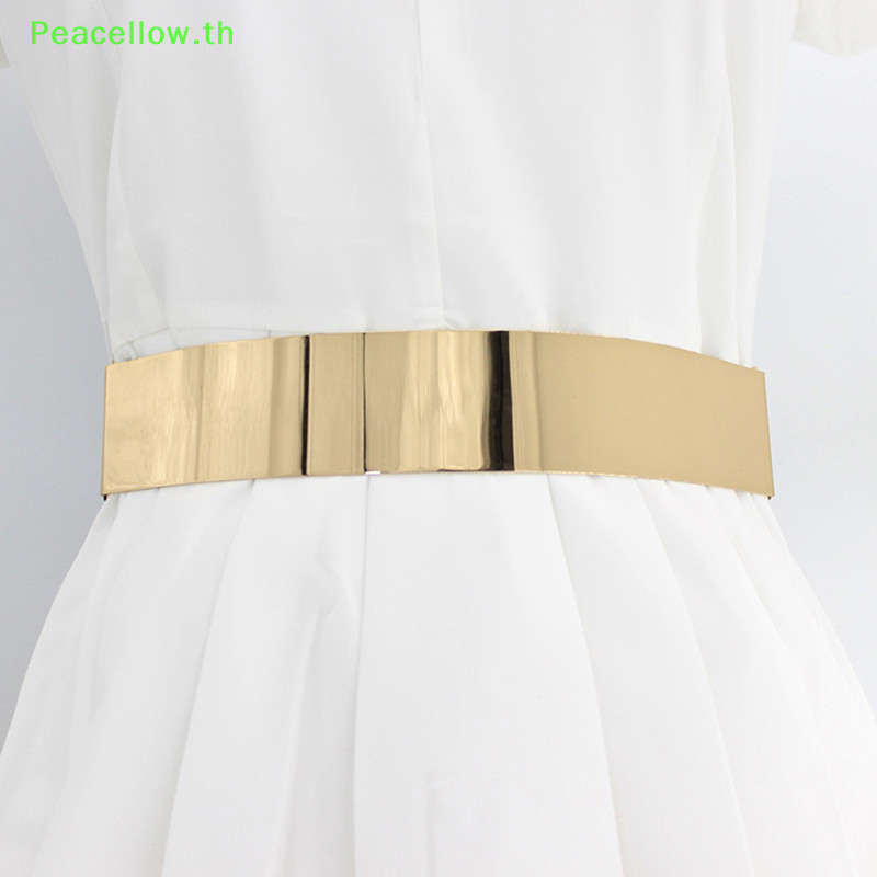 Peacellow Designer เข็มขัดสําหรับผู้หญิงผู้หญิงเข็มขัดสุภาพสตรีเครื่องแต่งกายอุปกรณ์เสริมเข็มขัด TH