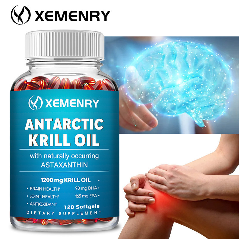 【Antarctic Krill Oil】 - มี Astaxanthin, Omega 3, EPA, DHA และ Phospholipids