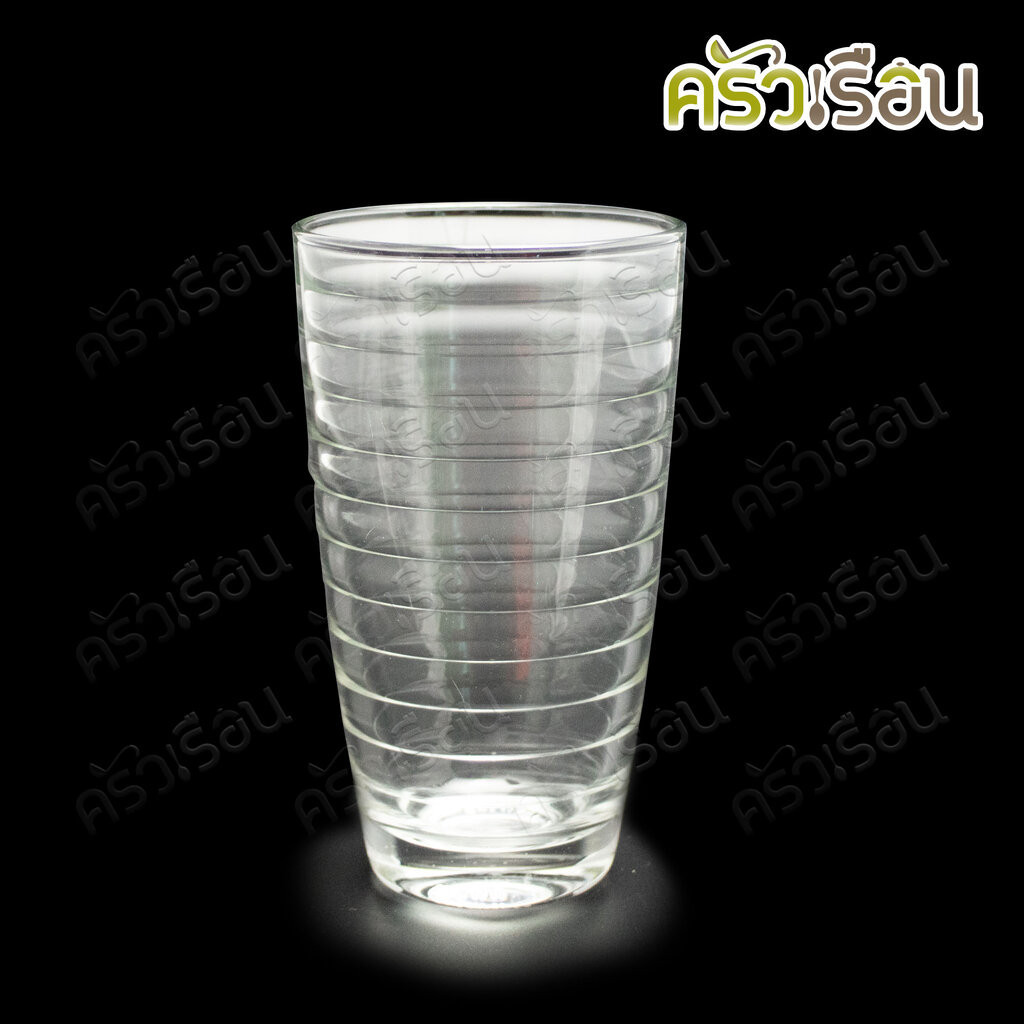 UNION GLASS แก้วน้ำ เทียร่า ลายริ้ว ทรงสูง 333 ml. (11.5 oz.) #355 TUMBLERS TD 70.50 x BD 47 x H 135