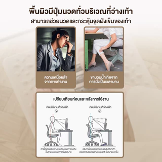ที่พักเท้าใต้โต๊ะ ใต้โต๊ะ เพื่อสุขภาพ บรรเทาการเมื่อยล้าฝ่าเท้า เหมาะสำหรับสำนักงานและห้องนอน