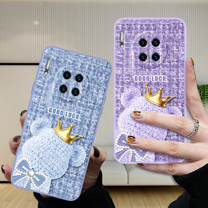 Dmy เคสซิลิโคนนิ่ม ลายหมี กันกระแทก สําหรับ huawei mate 30 40 10 20 20X P10 plus P20 lite P30 P40 P50 Y9 Prime 2019