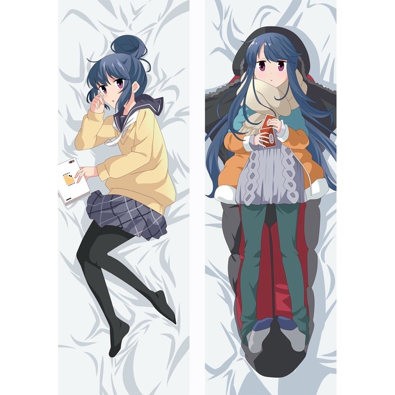 Laid-back Camp Shima Rin Yuru Camp Collectible Anime Dakimakura Long Body Pillow Case Cushion Huggin