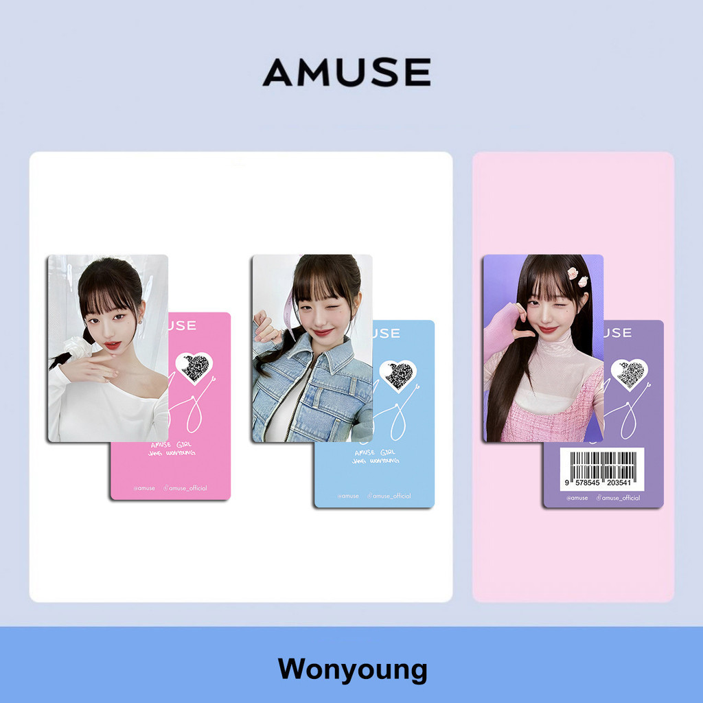 การ์ดเก็บสะสม Kpop Ive Wonyoung Amuse Endorsement