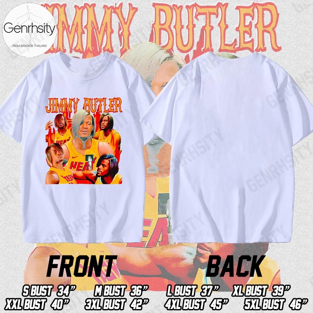 【NEW】 เสื้อ jimmy butler emo SHIRT เสื้อยืดผู้ชาย ผ้าฝ้าย พิมพ์ลาย สําหรับผู้ชาย และผู้หญิง ไซซ์