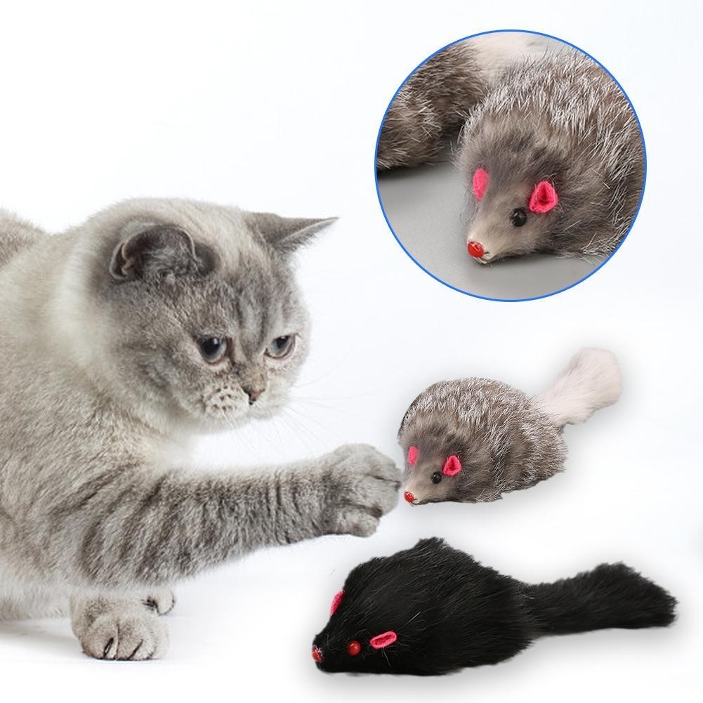 ของเล่นตุ๊กตาหนูจําลองน่ารัก สําหรับสัตว์เลี้ยง แมว I2T3
