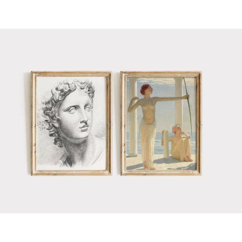 โปสเตอร์ผ้าใบพิมพ์ลายศิลปะ Greco-Roman วินเทจ thumbnail 5