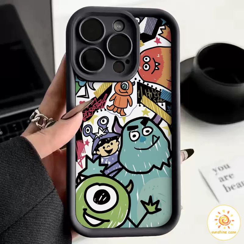 เคสโทรศัพท์ป้องกันสี่ด้าน Monsters เคสสำหรับไอโฟน11 For iPhone12 13 14 15Pro MAX X XS XR XS 7 8Plus SE เคสโทรศัพท์