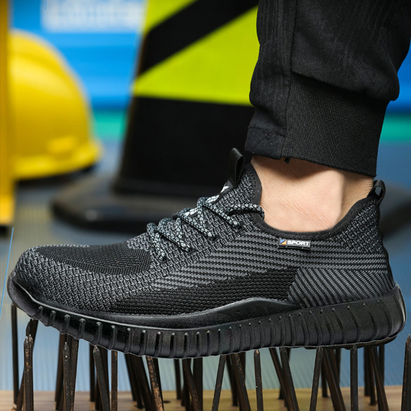 รองเท้าเซฟตี้รองเท้าหัวเหล็กพร้อมส่งมอบในวันเดียวกัน ป้องกันการชนกันของรองเท้าป้องกันการสึกหรอ - รูปที่ 2