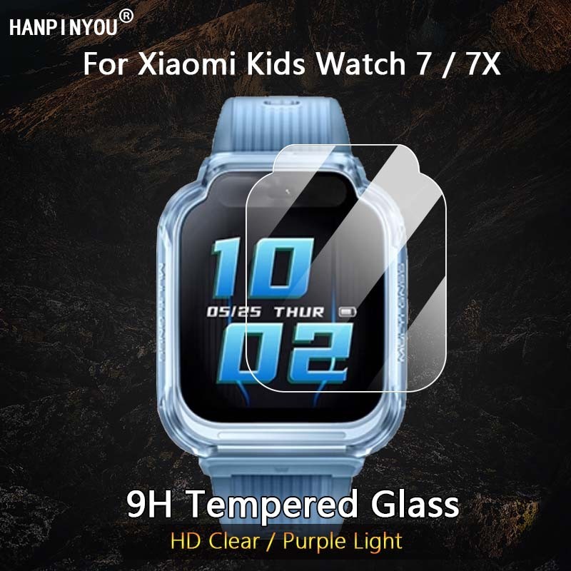 สําหรับ Xiaomi Mi Rabbit Smart Kids Watch 7 7X C7A Ultra Clear / Anti Purple Light 2.5D ฟิล์มกระจกนิ
