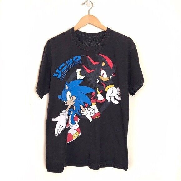 Men's Large T-shirt Reprint Sonic The Hedgehog Shadow Tshirt Classic Style S-5XL