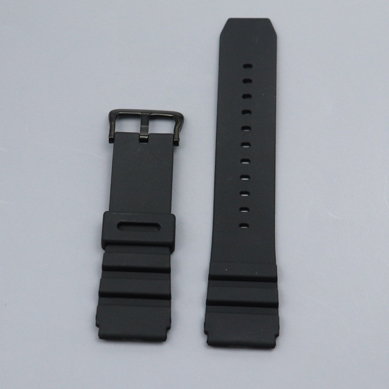 สายนาฬิกาข้อมือซิลิโคน 22 มม. สีเขียวส้ม สําหรับ Casio MDV-106 MDV-107 MTP-VD01D efr-303l